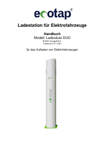 Bedienungsanleitung Ecotap DUO Ladestation