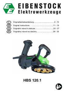 Handleiding Eibenstock HBS 120.1 Betonschuurmachine