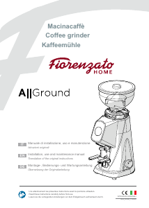 Bedienungsanleitung Fiorenzato Allground Kaffeemühle