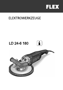 Handleiding Flex LD 24-6 180 Betonschuurmachine