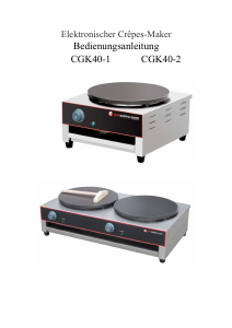 Bedienungsanleitung GGM Gastro CGK40-2 Crêpes Maker
