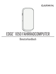 Bedienungsanleitung Garmin Edge 1050 Fahrradcomputer