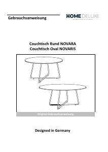 Bedienungsanleitung Home Deluxe Novara Couchtisch