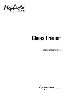 Bedienungsanleitung Mephisto Chess Trainer Schachcomputer