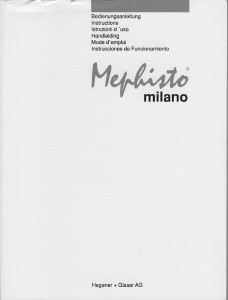 Bedienungsanleitung Mephisto Milano Schachcomputer