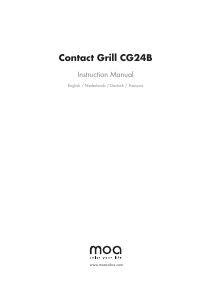 Handleiding Moa CG24B Contactgrill