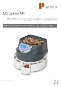 Bedienungsanleitung Pecunia M4 Münzzähler