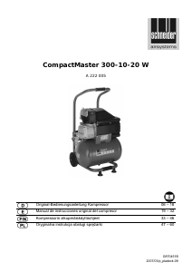 Manual de uso Schneider CompactMaster 300-10-20 W Compresor