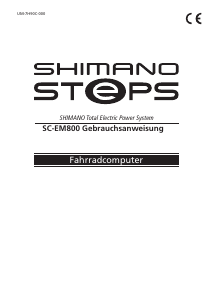 Bedienungsanleitung Shimano SC-EM800 Fahrradcomputer