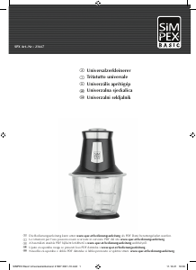 Használati útmutató Simpex 21667 Kézi aprító