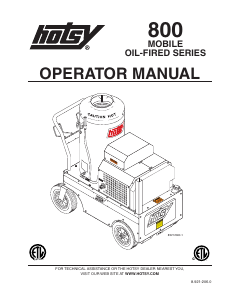 Manual Hotsy 821 Pressure Washer