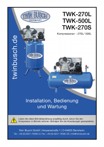 Bedienungsanleitung Twin Busch TWK-500L Kompressor