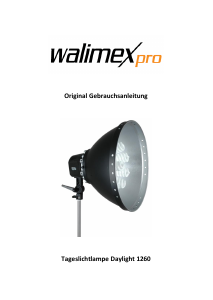 Bedienungsanleitung WalimexPro Daylight 1260 Tageslichtlampe
