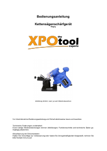 Bedienungsanleitung XPOtool 62975 Kettenschärfer