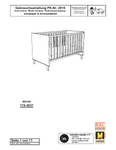 Handleiding Transland Micha Babybed