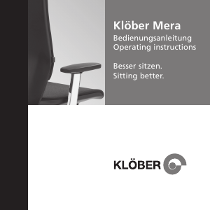 Bedienungsanleitung Klöber Mera Bürostuhl
