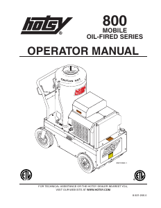 Manual Hotsy 874 Pressure Washer