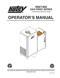 Manual Hotsy 921N Pressure Washer