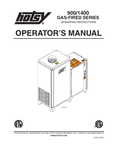 Manual Hotsy 926N Pressure Washer