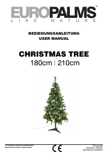 Handleiding Europalms 83500298 Kerstboom