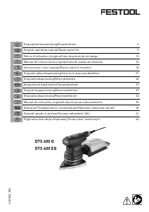 Handleiding Festool DTS 400 Q Deltaschuurmachine