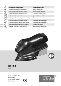 Handleiding Güde DS 18-0 Deltaschuurmachine