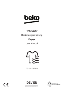 Bedienungsanleitung BEKO DCU9123TXW Trockner