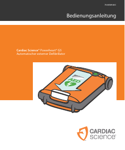 Bedienungsanleitung Cardiac Science Powerheart G5 Defibrillator