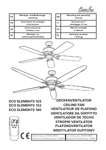 Instrukcja CasaFan Eco Elements 103 Wentylator sufitowy