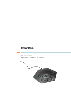 Bedienungsanleitung ClearOne MAX IP Konferenztelefon