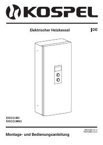 Bedienungsanleitung Kospel EKCO.MN3 Zentralheizungskessel