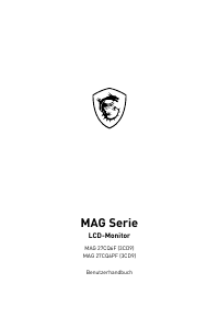 Bedienungsanleitung MSI MAG 27CQ6PF LCD monitor