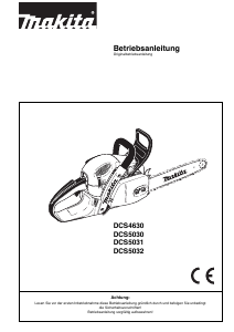 Bedienungsanleitung Makita DCS4630 Kettensäge