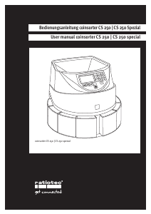 Bedienungsanleitung Ratiotec CS 250 Münzzähler