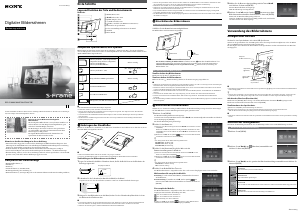 Bedienungsanleitung Sony DPF-C70E Digitaler bilderrahmen
