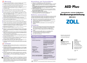 Bedienungsanleitung Zoll ERC 2010 AED Plus Defibrillator