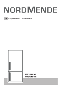 Handleiding Nordmende RFF317NFWH Koel-vries combinatie