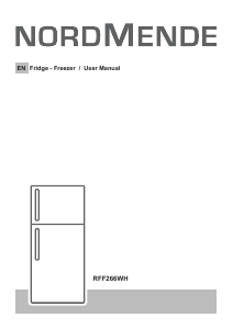 Handleiding Nordmende RFF266WH Koel-vries combinatie