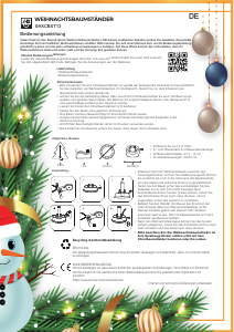 Handleiding SHX SHXCBST13 Kerstboomstandaard