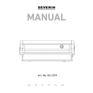 Käyttöohje Severin KG 2399 Kontaktigrilli
