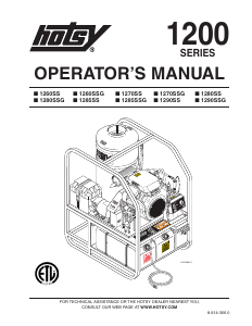 Manual Hotsy 1260SS Pressure Washer