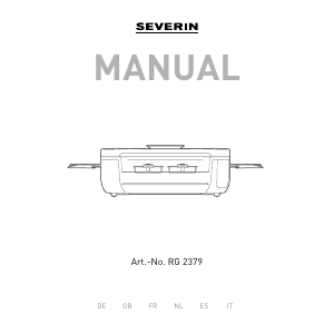 Bedienungsanleitung Severin RG 2350 SEVENTO Raclette-grill