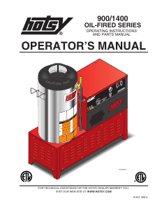 Manual Hotsy 1410SS Pressure Washer