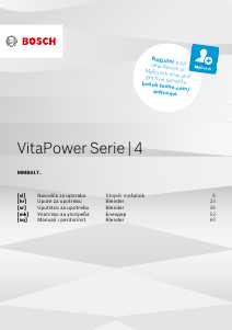 Priručnik Bosch MMB6172S VitaPower Blender