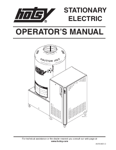 Manual Hotsy 1832SS Pressure Washer