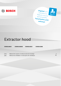 Manual de uso Bosch DWK81AN20 Campana extractora