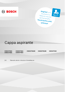 Manuale Bosch DWK87FN60 Cappa da cucina