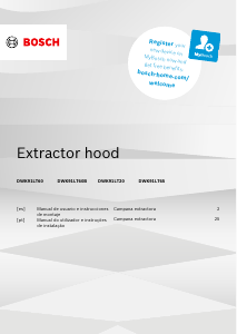 Manual de uso Bosch DWK91LT60 Campana extractora