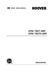 Manual Hoover DYM 762TX WiFi Dishwasher