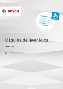 Manual Bosch SMH4ECX28E Máquina de lavar louça